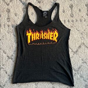 Thrasher Graphic Racerback Tank Top